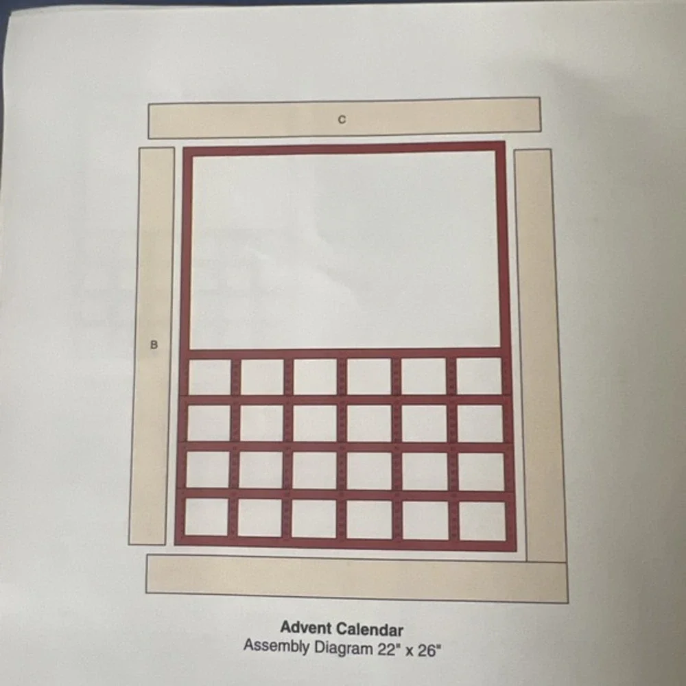 Annie's Holiday Quilters Club Advent‎ Calendar, Timeless Treasures Christmas New